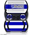 Psycho Stripes Blue and White - Decal Style Skins (fits Sony PSPgo)