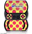 Kearas Polka Dots Pink And Yellow - Decal Style Skins (fits Sony PSPgo)