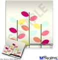 Decal Skin compatible with Sony PS3 Slim Plain Leaves