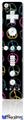 Wii Remote Controller Face ONLY Skin - Kearas Peace Signs Black