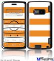 LG enV2 Skin - Psycho Stripes Orange and White
