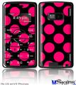 LG enV2 Skin - Kearas Polka Dots Pink On Black
