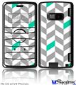 LG enV2 Skin - Chevrons Gray And Turquoise