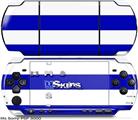 Sony PSP 3000 Skin - Psycho Stripes Blue and White