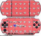 Sony PSP 3000 Skin - Paper Planes Coral