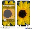 iPod Touch 4G Decal Style Vinyl Skin - Yellow Daisy