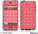 iPod Touch 4G Decal Style Vinyl Skin - Paper Planes Coral