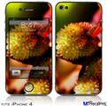 iPhone 4 Decal Style Vinyl Skin - Budding Flowers (DOES NOT fit newer iPhone 4S)
