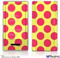 Zune HD Skin - Kearas Polka Dots Pink And Yellow