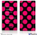 Zune HD Skin - Kearas Polka Dots Pink On Black