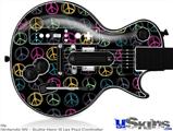 Guitar Hero III Wii Les Paul Skin - Kearas Peace Signs Black
