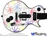 Guitar Hero III Wii Les Paul Skin - Kearas Flowers on White