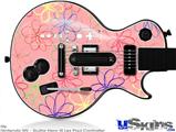Guitar Hero III Wii Les Paul Skin - Kearas Flowers on Pink