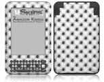 Kearas Daisies Black on White - Decal Style Skin fits Amazon Kindle 3 Keyboard (with 6 inch display)