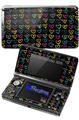 Kearas Hearts Black - Decal Style Skin fits Nintendo 3DS (3DS SOLD SEPARATELY)