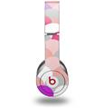 WraptorSkinz Skin Decal Wrap compatible with Beats Solo HD (Original) Brushed Circles Pink (HEADPHONES NOT INCLUDED)