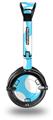 Kearas Polka Dots White And Blue Decal Style Skin fits Skullcandy Lowrider Headphones (HEADPHONES  SOLD SEPARATELY)