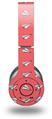 WraptorSkinz Skin Decal Wrap compatible with Beats Wireless (Original) Headphones Paper Planes Coral Skin Only (HEADPHONES NOT INCLUDED)