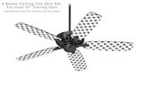 Kearas Daisies Black on White - Ceiling Fan Skin Kit fits most 52 inch fans (FAN and BLADES SOLD SEPARATELY)