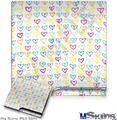 Decal Skin compatible with Sony PS3 Slim Kearas Hearts White