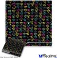 Decal Skin compatible with Sony PS3 Slim Kearas Hearts Black