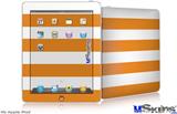 iPad Skin - Psycho Stripes Orange and White