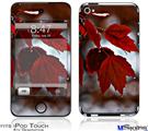 iPod Touch 4G Decal Style Vinyl Skin - Wet Leaves