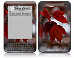 Wet Leaves - Decal Style Skin fits Amazon Kindle 3 Keyboard (with 6 inch display)