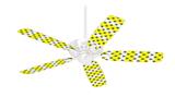 Kearas Daisies Stripe Yellow - Ceiling Fan Skin Kit fits most 42 inch fans (FAN and BLADES SOLD SEPARATELY)