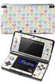 Kearas Hearts White - Decal Style Skin fits Nintendo 3DS (3DS SOLD SEPARATELY)