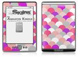 Brushed Circles Pink - Decal Style Skin (fits 4th Gen Kindle with 6inch display and no keyboard)