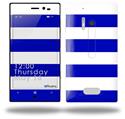 Psycho Stripes Blue and White - Decal Style Skin (fits Nokia Lumia 928)