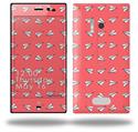 Paper Planes Coral - Decal Style Skin (fits Nokia Lumia 928)