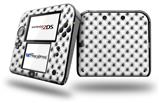 Kearas Daisies Black on White - Decal Style Vinyl Skin fits Nintendo 2DS - 2DS NOT INCLUDED
