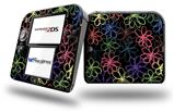 Kearas Flowers on Black - Decal Style Vinyl Skin fits Nintendo 2DS - 2DS NOT INCLUDED