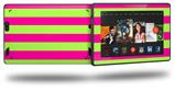 Psycho Stripes Neon Green and Hot Pink - Decal Style Skin fits 2013 Amazon Kindle Fire HD 7 inch