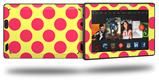 Kearas Polka Dots Pink And Yellow - Decal Style Skin fits 2013 Amazon Kindle Fire HD 7 inch