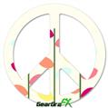 Plain Leaves - Peace Sign Car Window Decal 6 x 6 inches