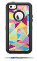 Brushed Geometric - Decal Style Vinyl Skin fits Otterbox Defender iPhone 5C Case (CASE SOLD SEPARATELY)