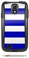 Psycho Stripes Blue and White - Decal Style Vinyl Skin fits Otterbox Commuter Case for Samsung Galaxy S4 (CASE SOLD SEPARATELY)