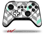 Chevrons Gray And Seafoam - Decal Style Skin fits original Amazon Fire TV Gaming Controller