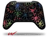 Kearas Flowers on Black - Decal Style Skin fits original Amazon Fire TV Gaming Controller