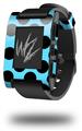 Kearas Polka Dots Black And Blue - Decal Style Skin fits original Pebble Smart Watch (WATCH SOLD SEPARATELY)