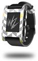 Chevrons Gray And Yellow - Decal Style Skin fits original Pebble Smart Watch (WATCH SOLD SEPARATELY)
