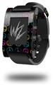 Kearas Peace Signs Black - Decal Style Skin fits original Pebble Smart Watch (WATCH SOLD SEPARATELY)