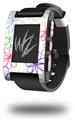 Kearas Flowers on White - Decal Style Skin fits original Pebble Smart Watch (WATCH SOLD SEPARATELY)