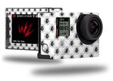 Kearas Daisies Black on White - Decal Style Skin fits GoPro Hero 4 Silver Camera (GOPRO SOLD SEPARATELY)