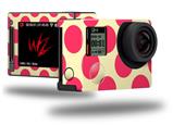 Kearas Polka Dots Pink On Cream - Decal Style Skin fits GoPro Hero 4 Silver Camera (GOPRO SOLD SEPARATELY)