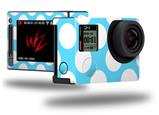 Kearas Polka Dots White And Blue - Decal Style Skin fits GoPro Hero 4 Silver Camera (GOPRO SOLD SEPARATELY)