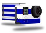 Psycho Stripes Blue and White - Decal Style Skin fits GoPro Hero 4 Black Camera (GOPRO SOLD SEPARATELY)